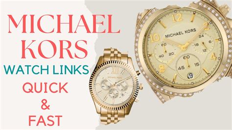 removing links from michael kors watch|replace movement michael kors 8281.